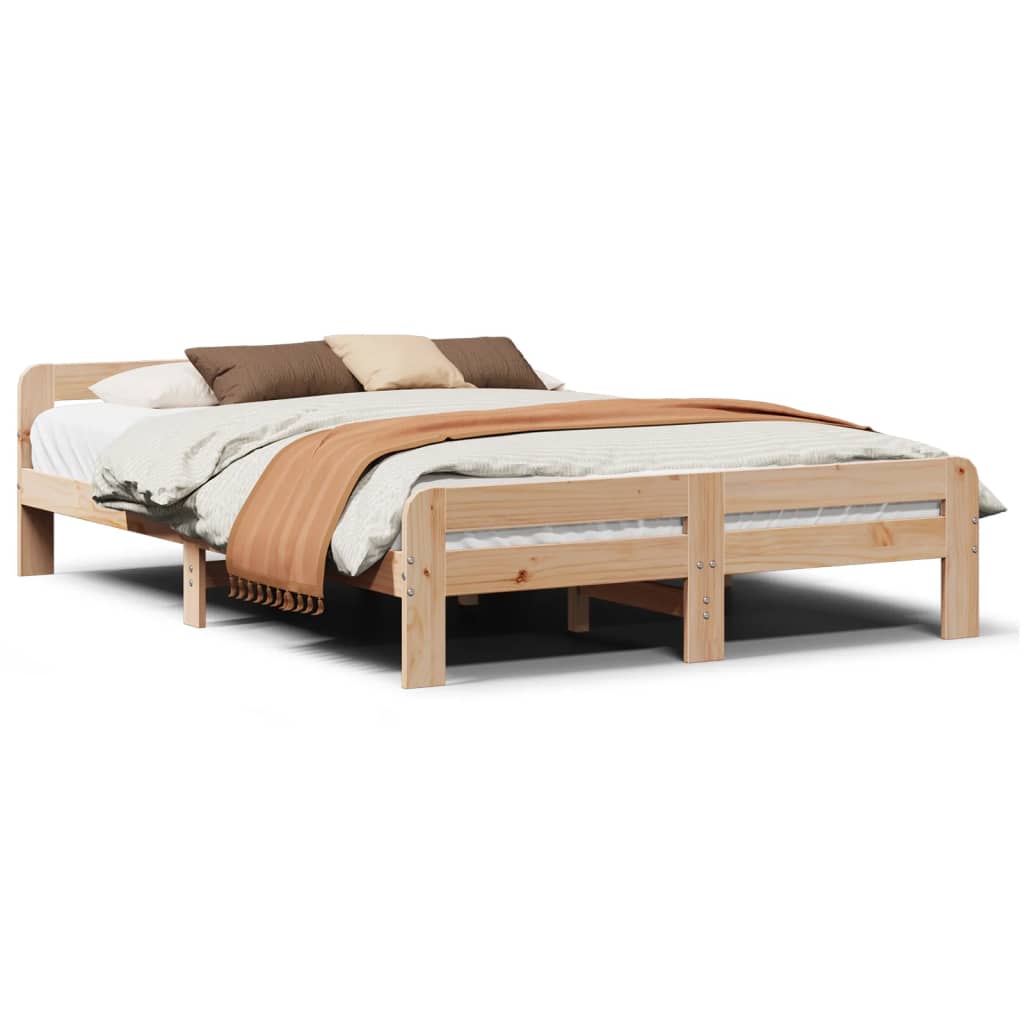 Bedframe zonder matras massief grenenhout 150x200 cm is nu te koop bij PeponiXL, paradijselijk wonen!