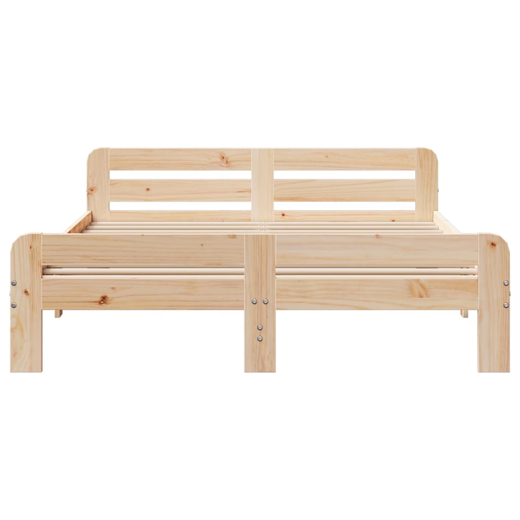 Bedframe zonder matras massief grenenhout 150x200 cm is nu te koop bij PeponiXL, paradijselijk wonen!