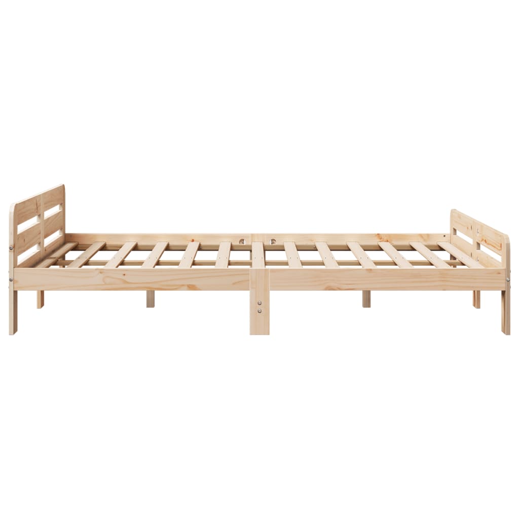 Bedframe zonder matras massief grenenhout 150x200 cm is nu te koop bij PeponiXL, paradijselijk wonen!