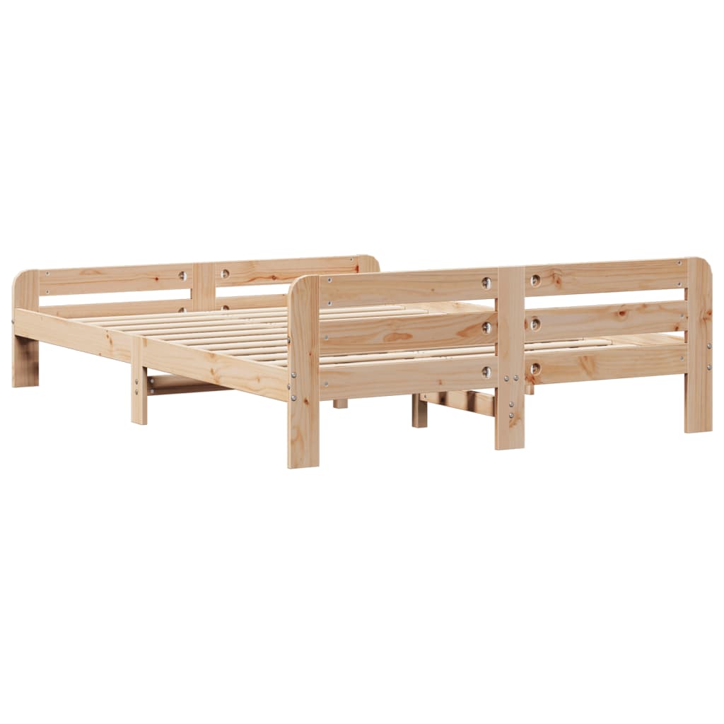 Bedframe zonder matras massief grenenhout 150x200 cm is nu te koop bij PeponiXL, paradijselijk wonen!