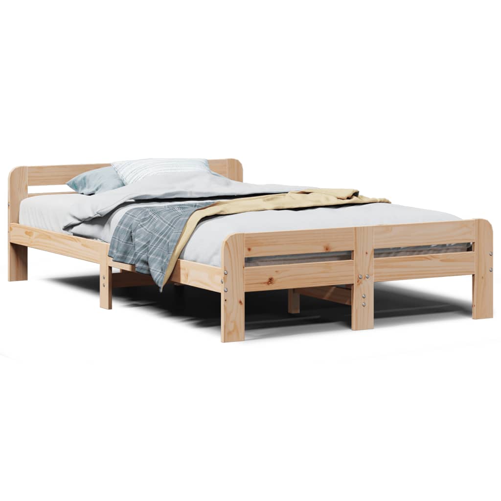 Bedframe zonder matras massief grenenhout 120x190 cm is nu te koop bij PeponiXL, paradijselijk wonen!