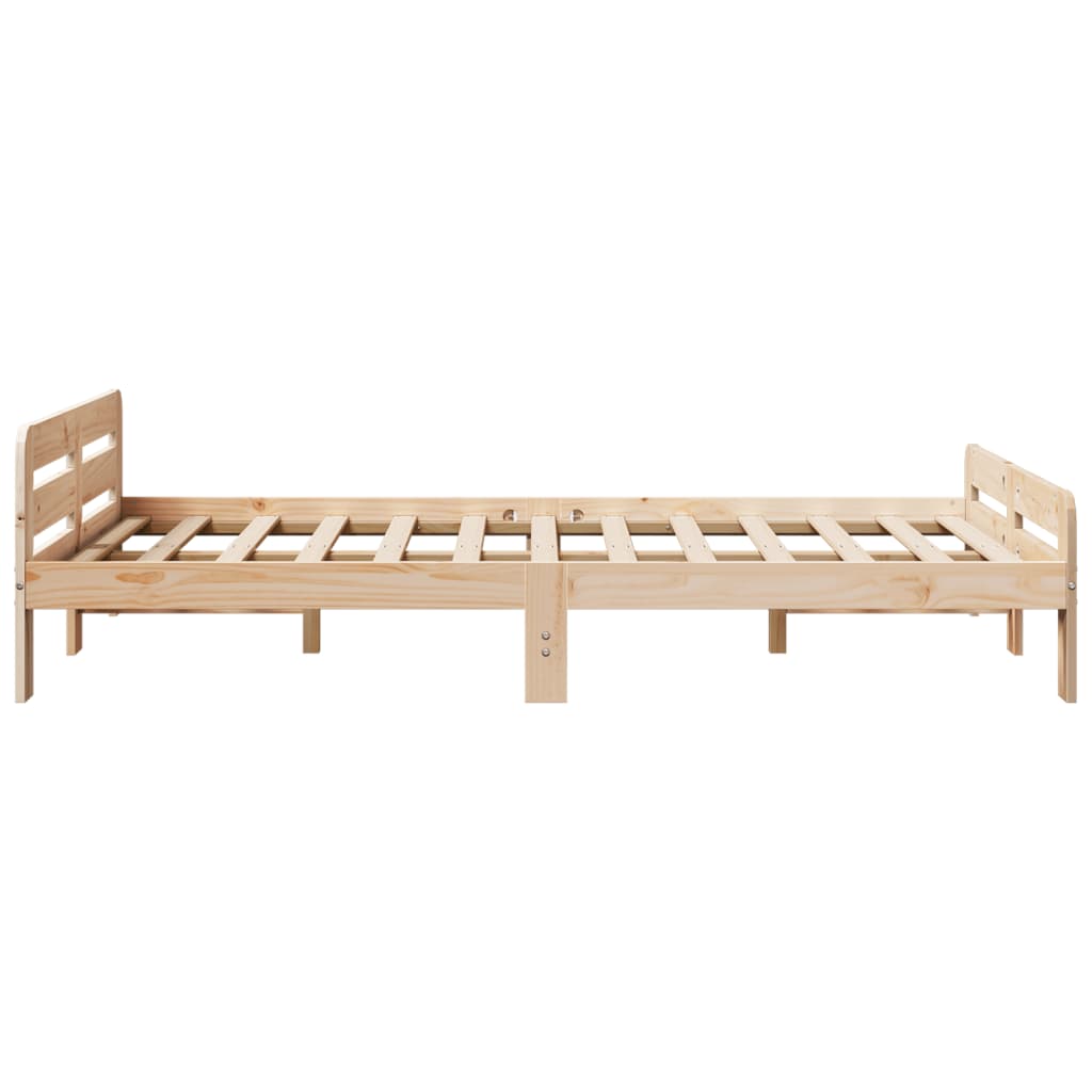 Bedframe zonder matras massief grenenhout 120x190 cm is nu te koop bij PeponiXL, paradijselijk wonen!