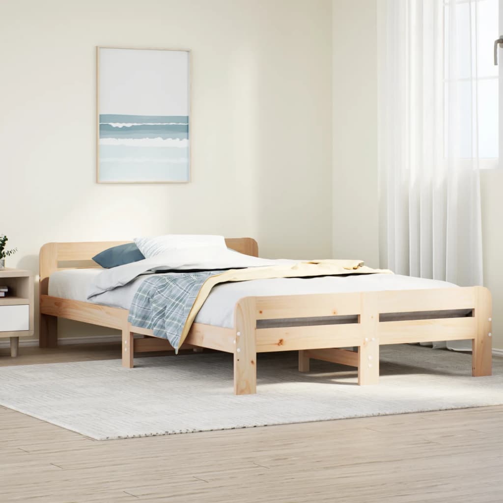 Bedframe zonder matras massief grenenhout 120x190 cm is nu te koop bij PeponiXL, paradijselijk wonen!