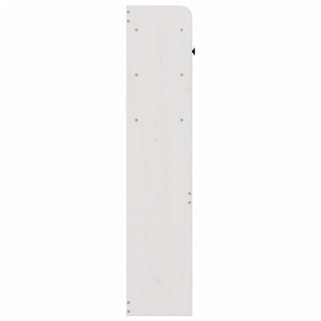 Hoofdbord met opbergruimte 140 cm massief grenenhout wit is nu te koop bij PeponiXL, paradijselijk wonen!