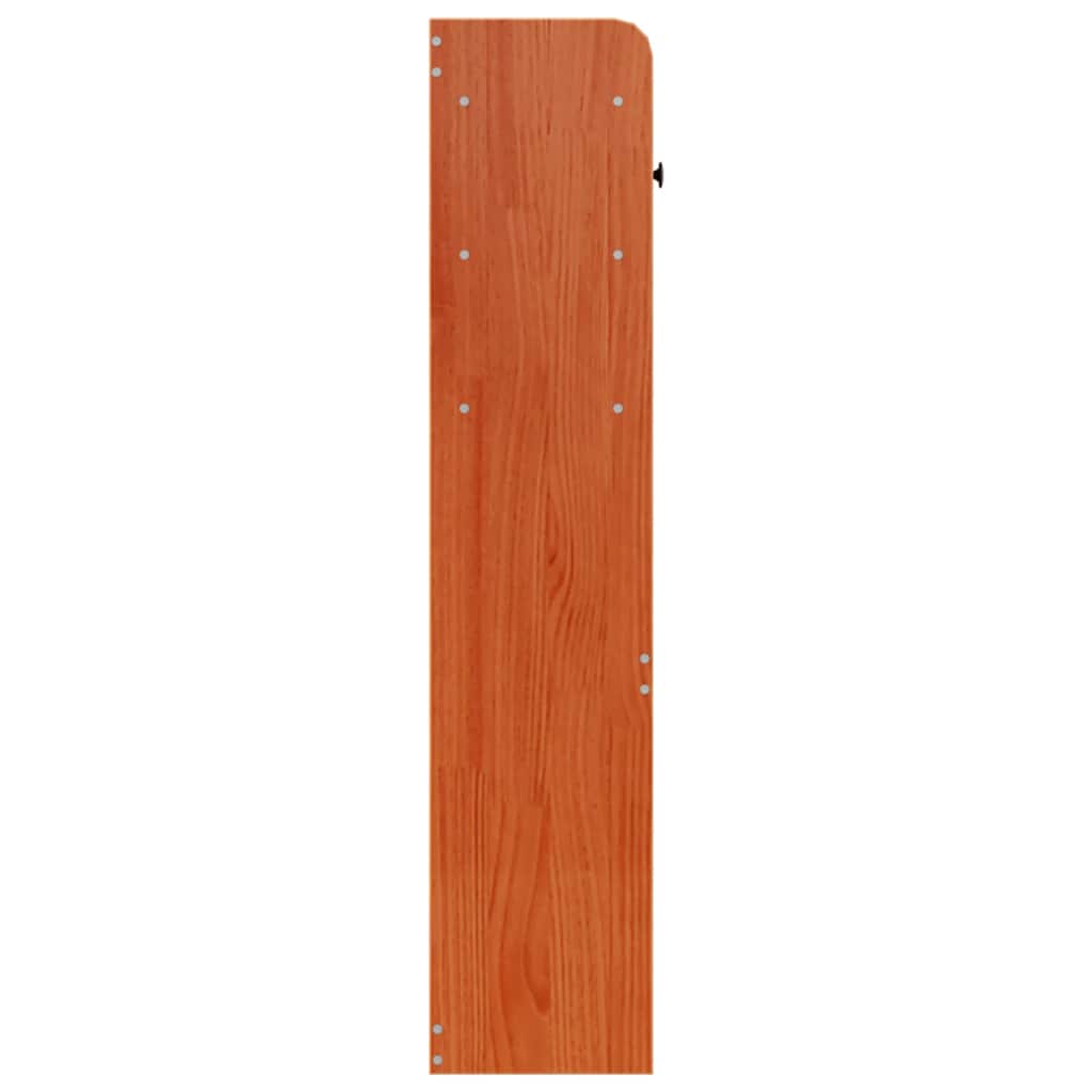 Hoofdbord met opbergruimte 135 cm massief grenenhout wasbruin is nu te koop bij PeponiXL, paradijselijk wonen!