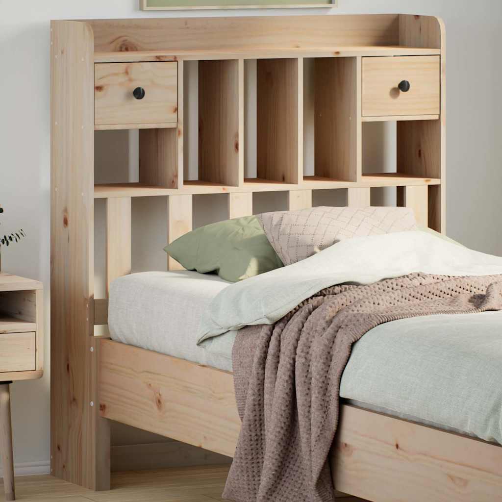Hoofdbord met opbergruimte 90 cm massief grenenhout is nu te koop bij PeponiXL, paradijselijk wonen!