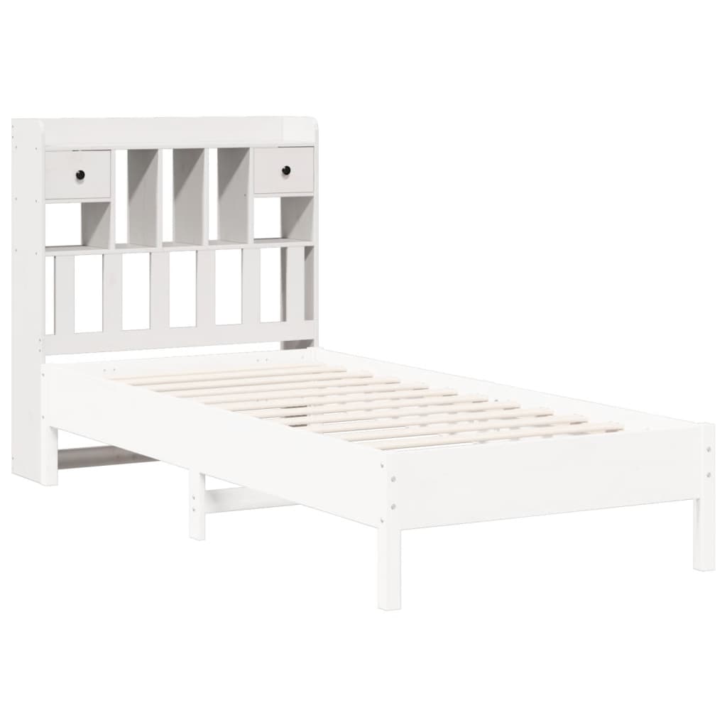 Hoofdbord met opbergruimte 75 cm massief grenenhout wit is nu te koop bij PeponiXL, paradijselijk wonen!