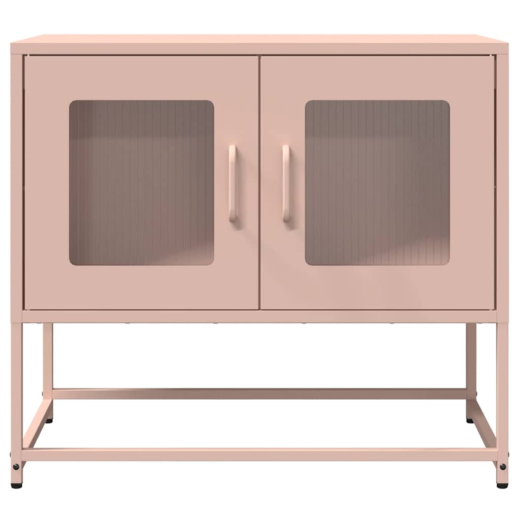 Tv-meubel 68x39x60,5 cm koudgewalst staal roze is nu te koop bij PeponiXL, paradijselijk wonen!