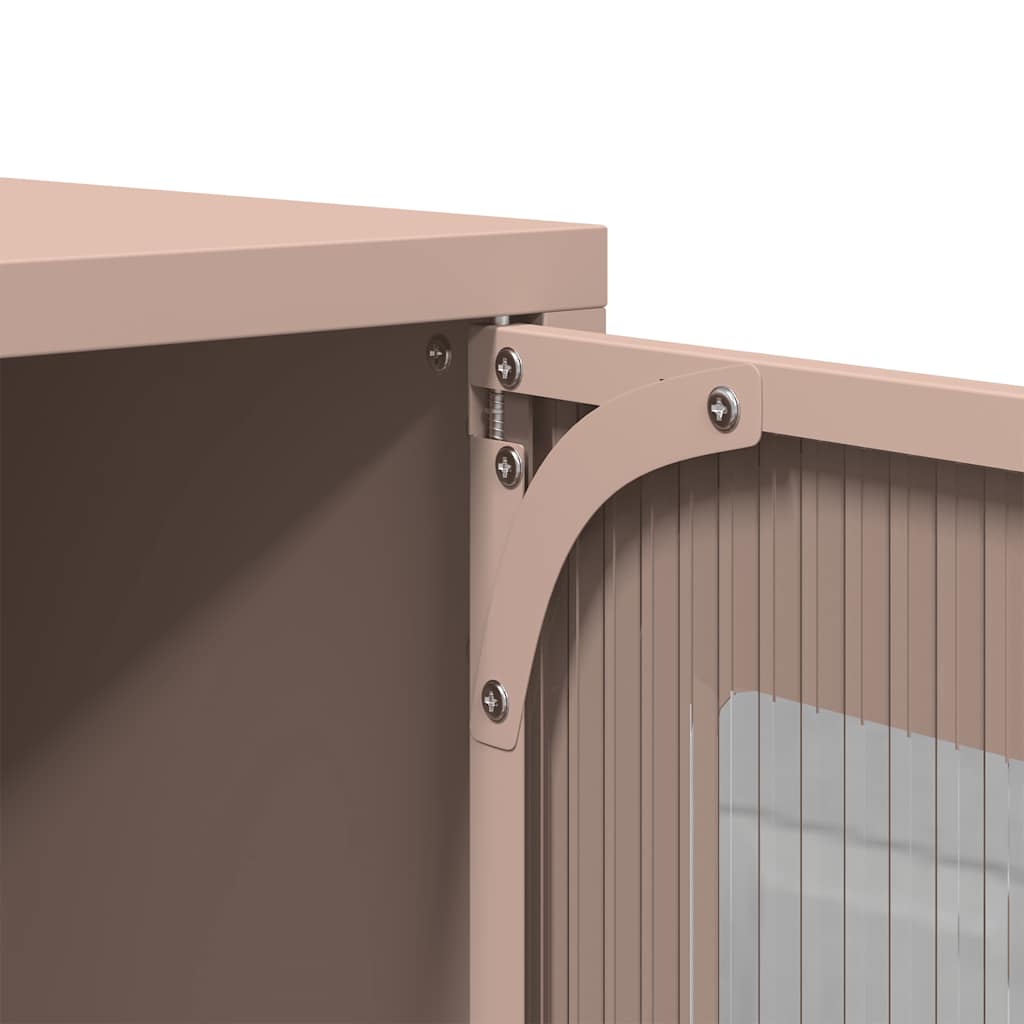 Tv-meubel 68x39x60,5 cm koudgewalst staal roze is nu te koop bij PeponiXL, paradijselijk wonen!