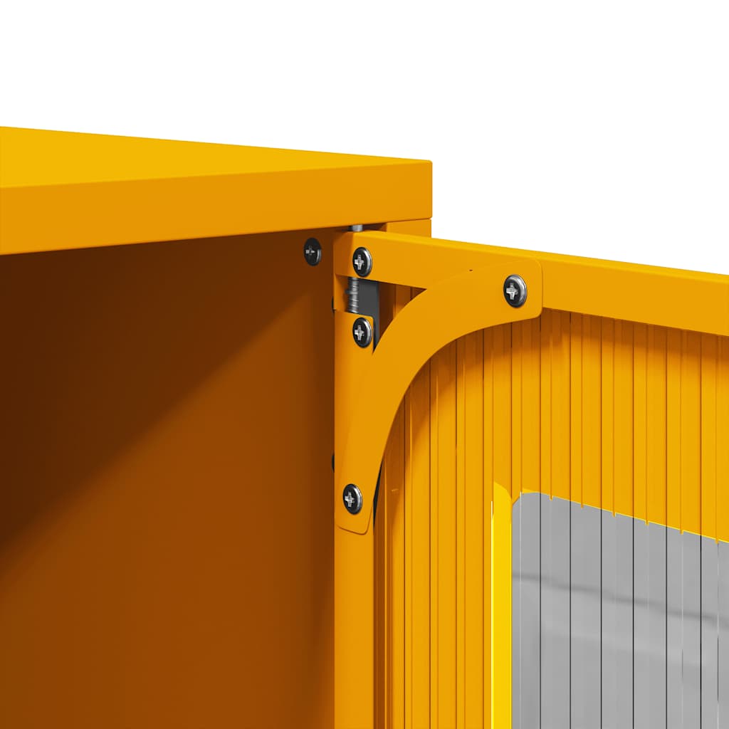 Tv-meubel 68x39x60,5 cm koudgewalst staal mosterdgeel is nu te koop bij PeponiXL, paradijselijk wonen!