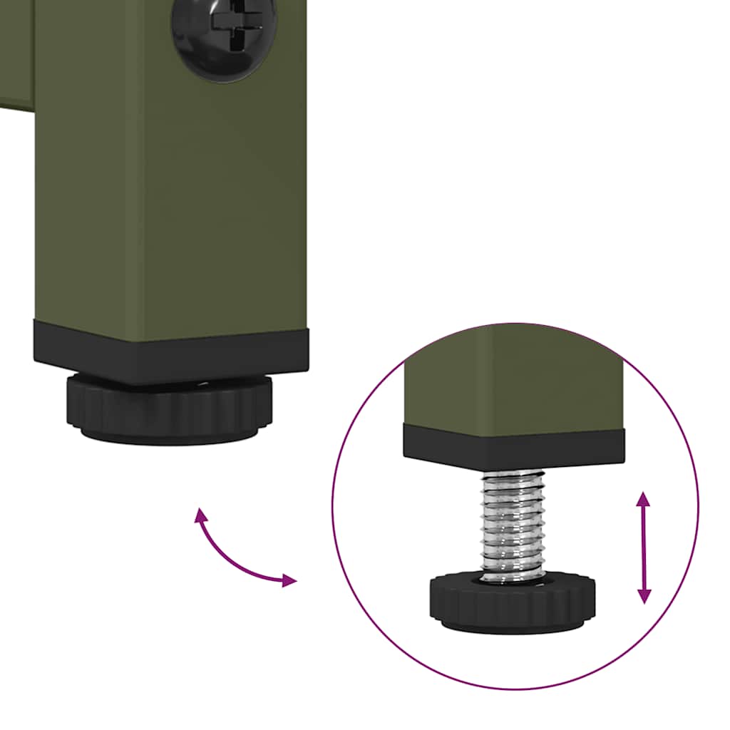 Tv-meubel 68x39x60,5 cm koudgewalst staal olijfgroen is nu te koop bij PeponiXL, paradijselijk wonen!