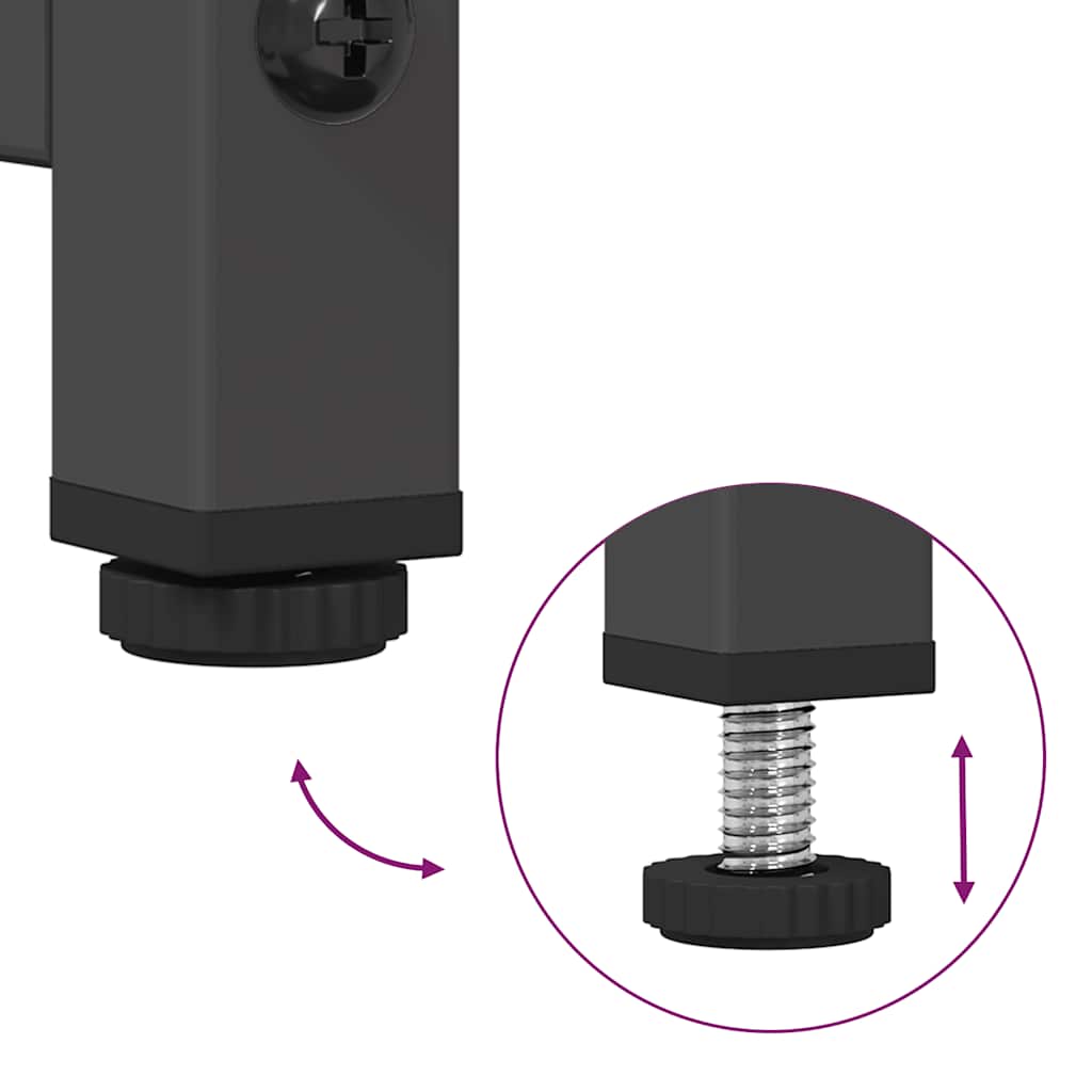 Tv-meubel 100,5x39x60,5 cm koudgewalst staal zwart is nu te koop bij PeponiXL, paradijselijk wonen!