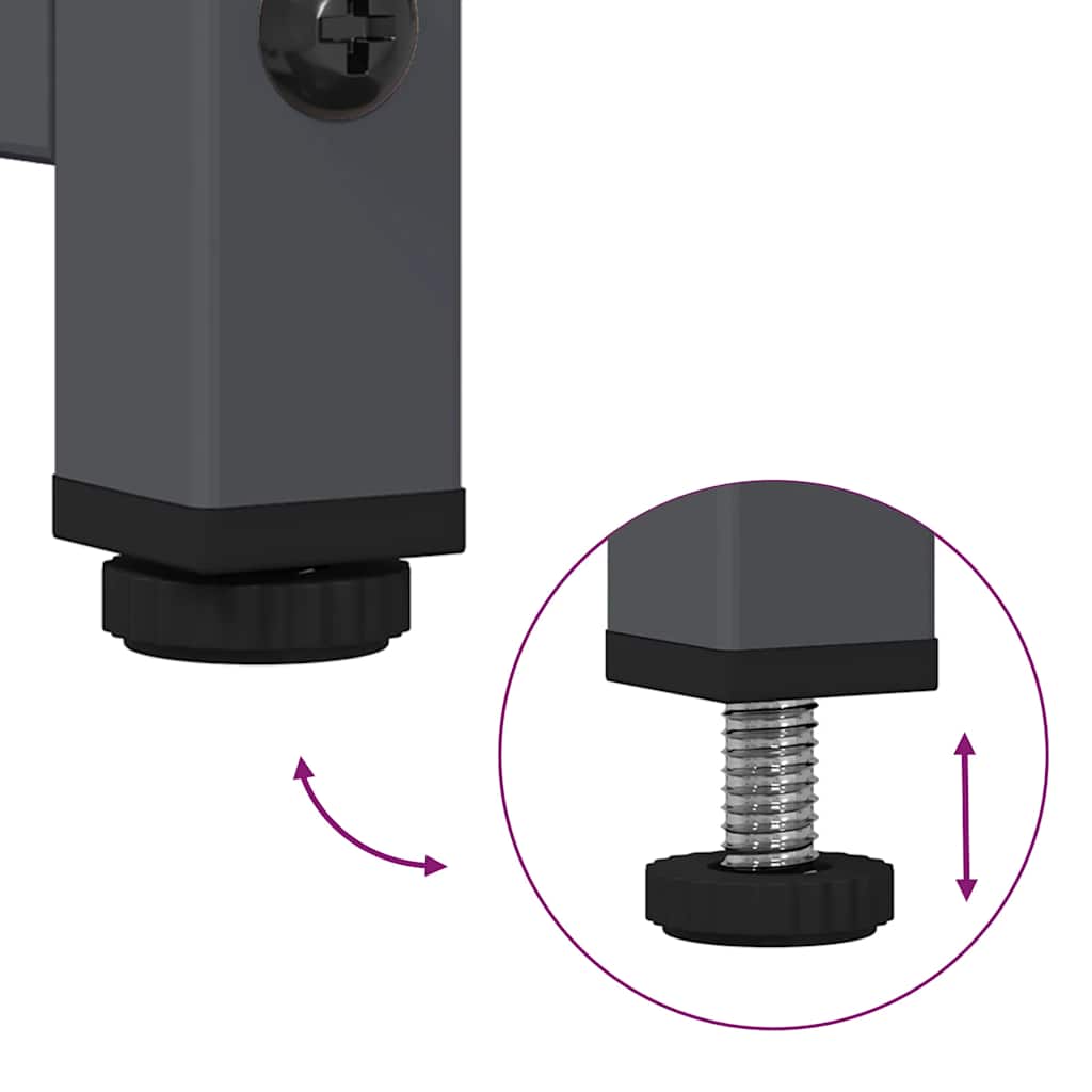 Tv-meubel 100,5x39x60,5 cm koudgewalst staal antracietkleurig is nu te koop bij PeponiXL, paradijselijk wonen!