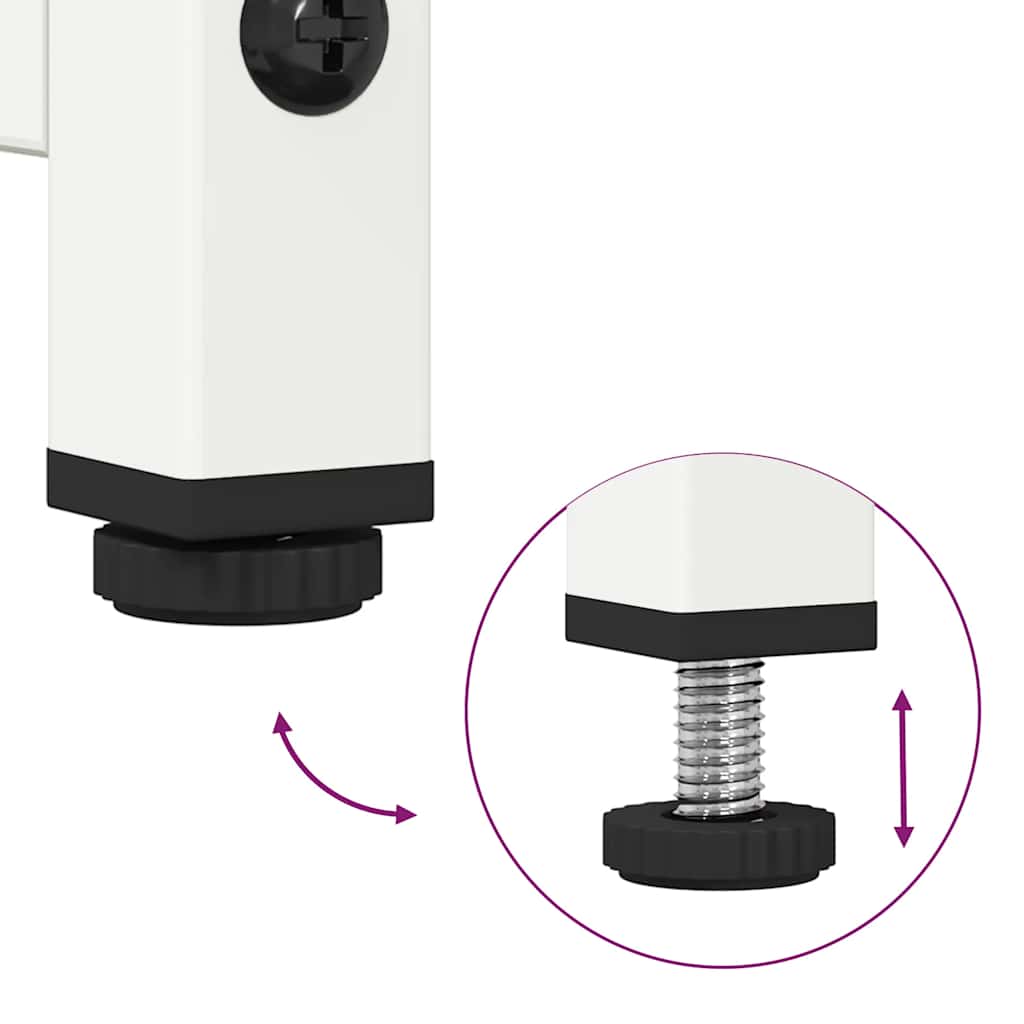 Hoge kast 68x39x107 cm staal wit is nu te koop bij PeponiXL, paradijselijk wonen!