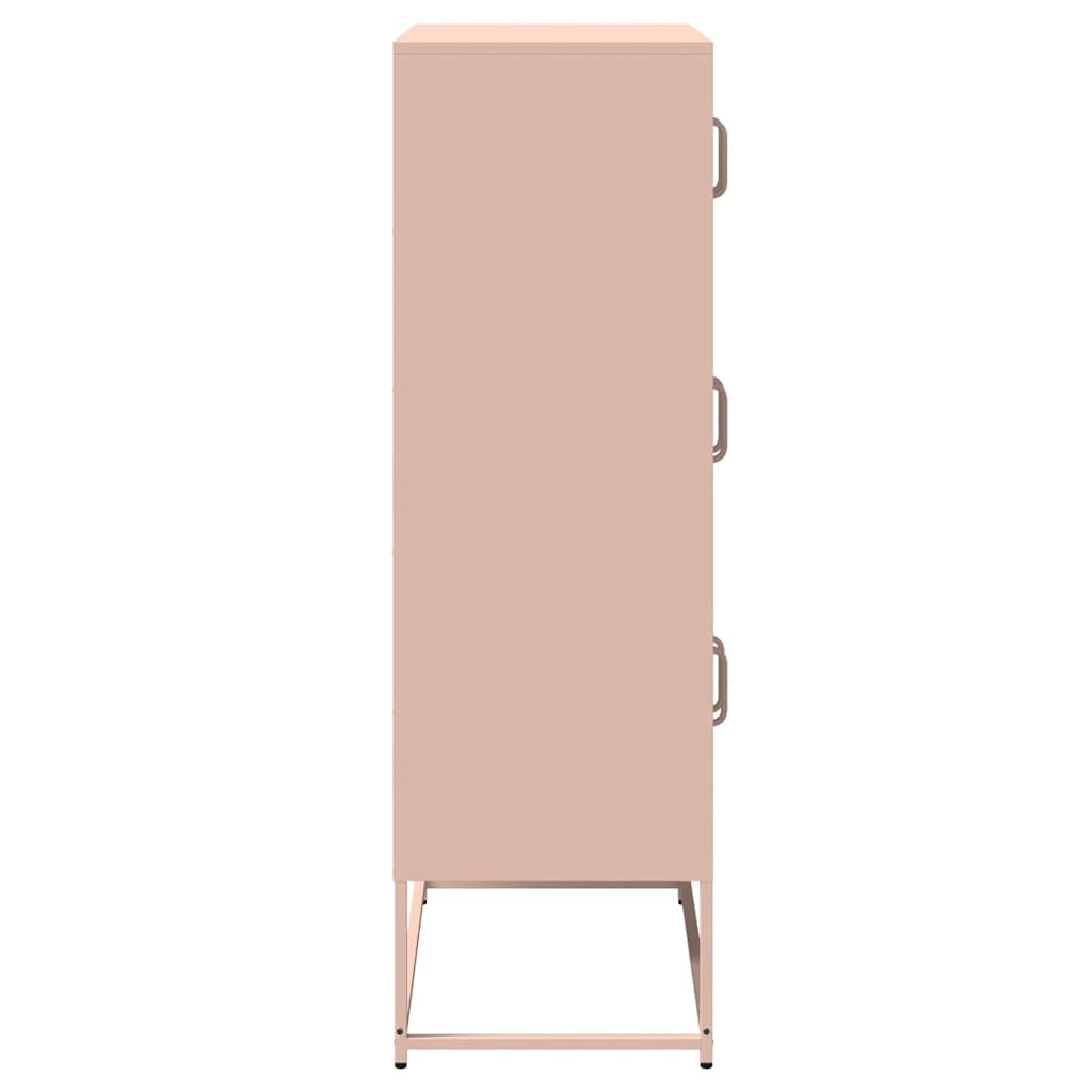 Hoge kast 68x39x123 cm staal roze is nu te koop bij PeponiXL, paradijselijk wonen!