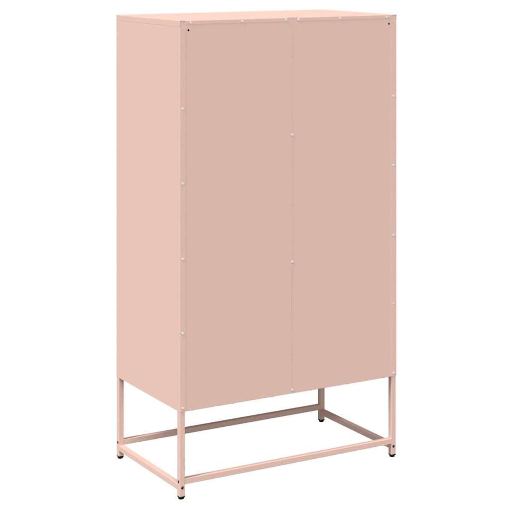 Hoge kast 68x39x123 cm staal roze is nu te koop bij PeponiXL, paradijselijk wonen!