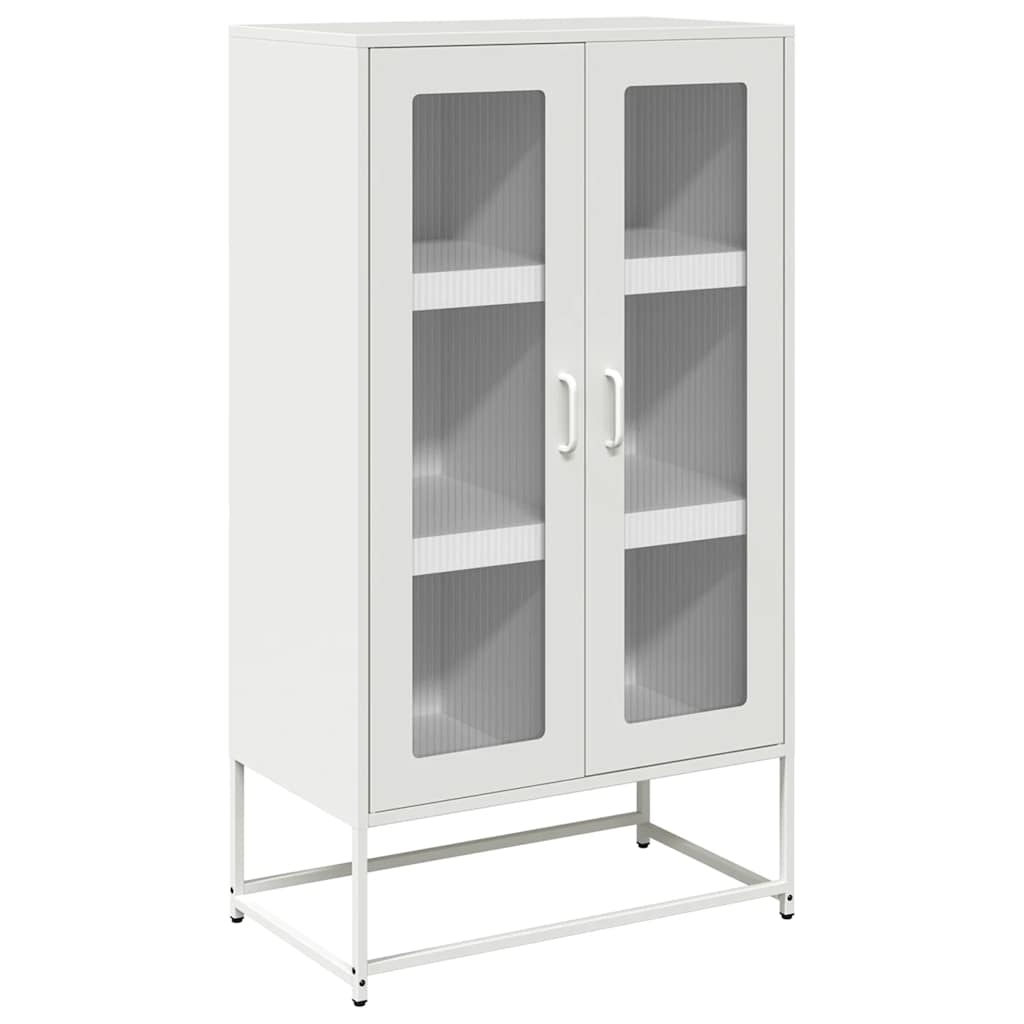 Hoge kast 68x39x123 cm staal wit is nu te koop bij PeponiXL, paradijselijk wonen!