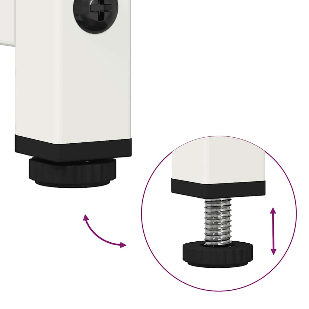 Hoge kast 68x39x123 cm staal wit is nu te koop bij PeponiXL, paradijselijk wonen!