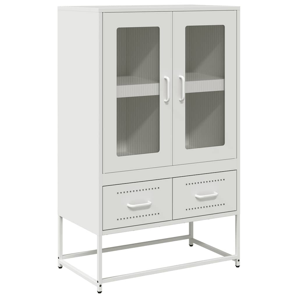 Hoge kast 68x39x111,5 cm staal wit is nu te koop bij PeponiXL, paradijselijk wonen!