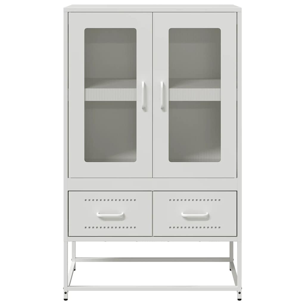 Hoge kast 68x39x111,5 cm staal wit is nu te koop bij PeponiXL, paradijselijk wonen!