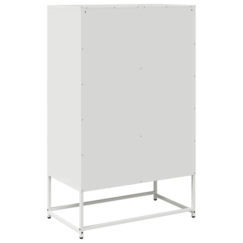 Hoge kast 68x39x111,5 cm staal wit is nu te koop bij PeponiXL, paradijselijk wonen!