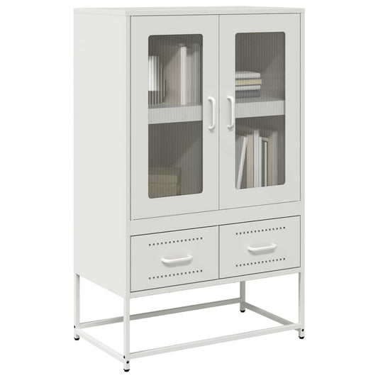 Hoge kast 68x39x111,5 cm staal wit is nu te koop bij PeponiXL, paradijselijk wonen!