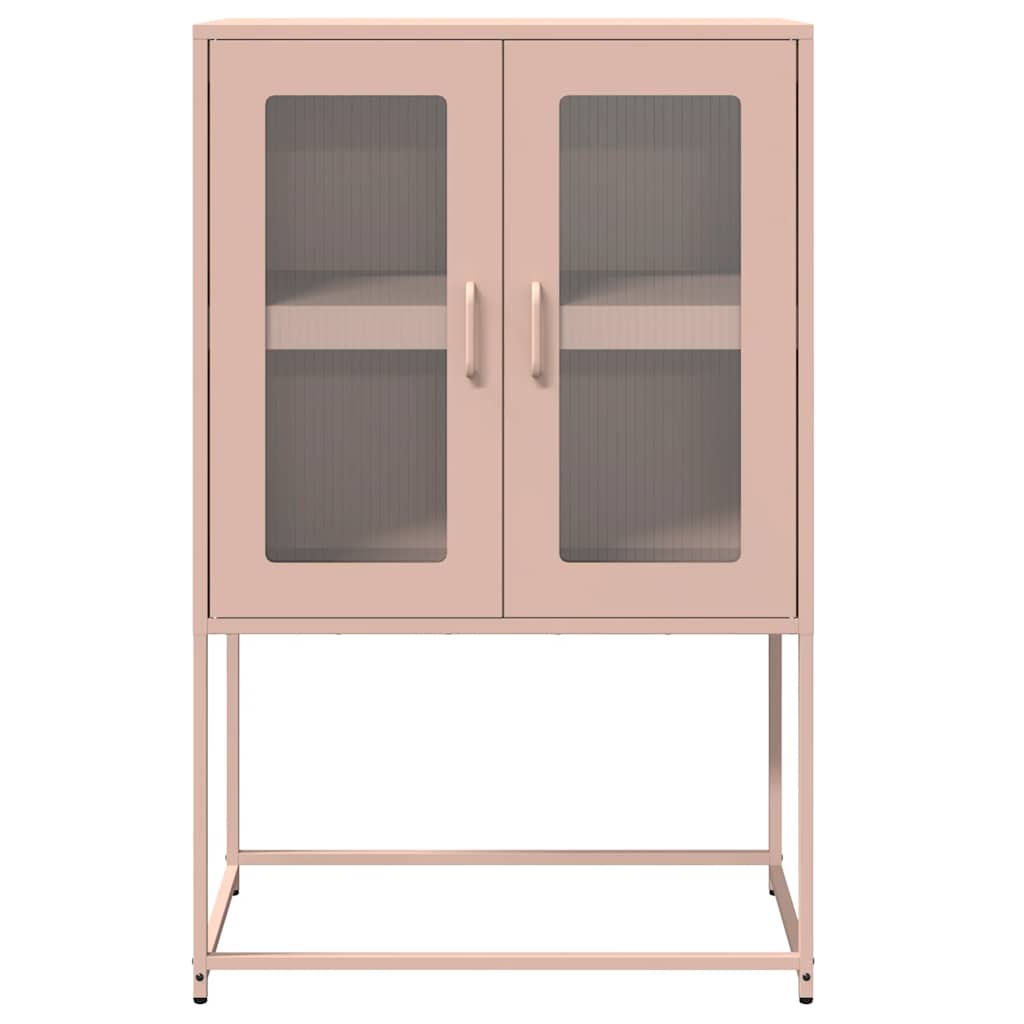 Hoge kast 68x39x107 cm staal roze is nu te koop bij PeponiXL, paradijselijk wonen!