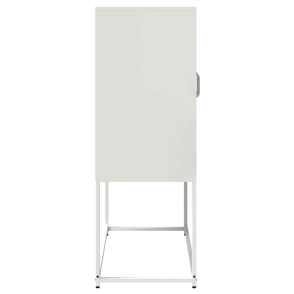 Hoge kast 68x39x107 cm staal wit is nu te koop bij PeponiXL, paradijselijk wonen!