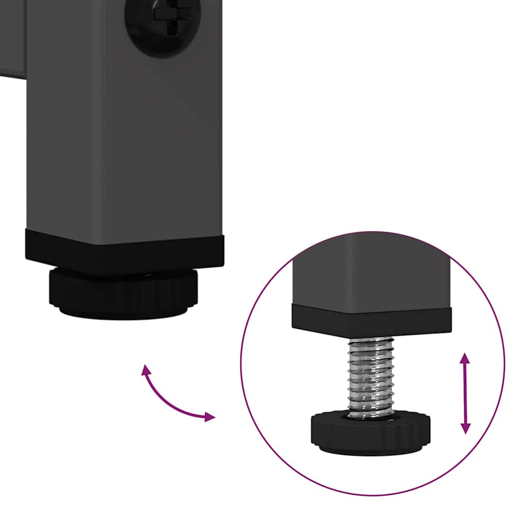 Tv-meubel 100,5x39x60,5 cm staal zwart is nu te koop bij PeponiXL, paradijselijk wonen!