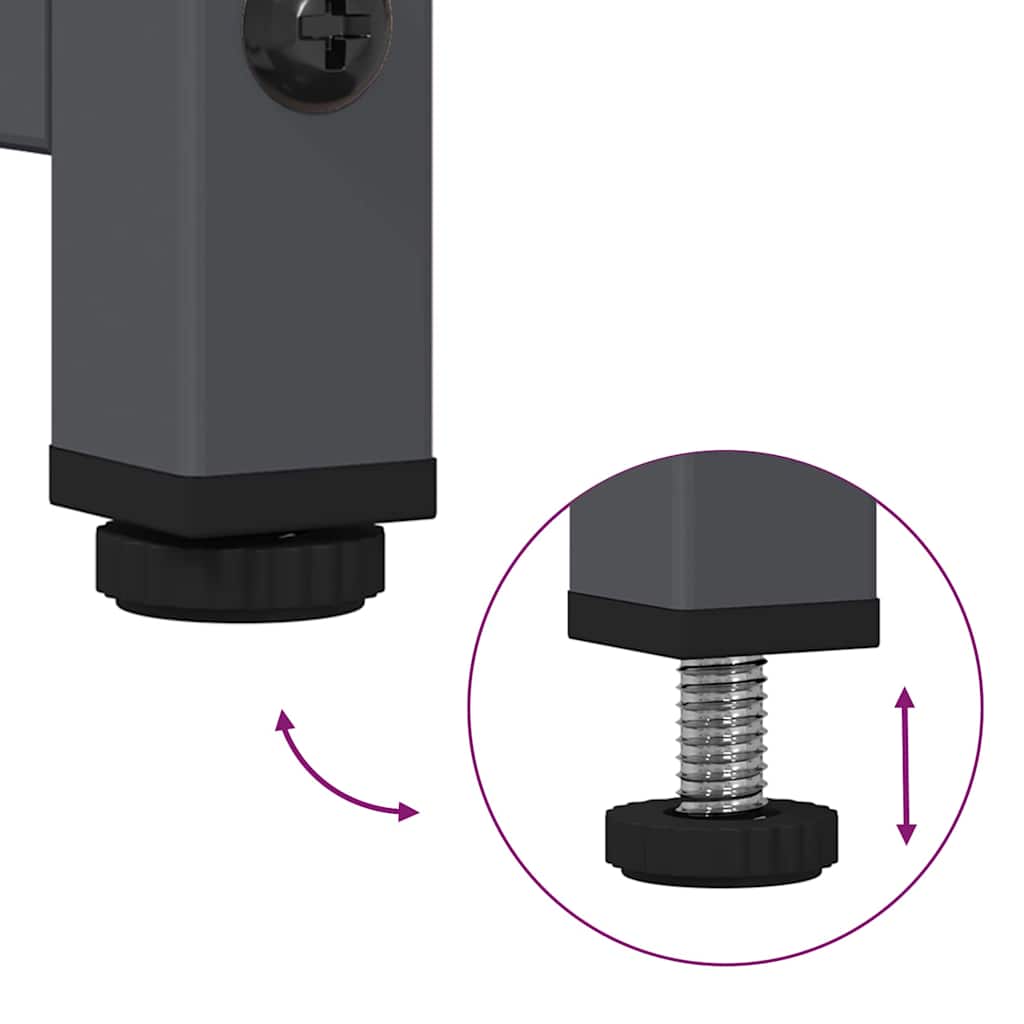 Tv-meubel 100,5x39x60,5 cm staal antracietkleurig is nu te koop bij PeponiXL, paradijselijk wonen!
