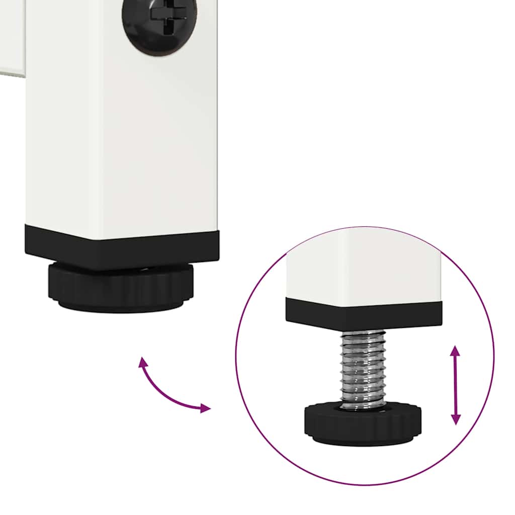 Tv-meubel 100,5x39x60,5 cm staal wit is nu te koop bij PeponiXL, paradijselijk wonen!