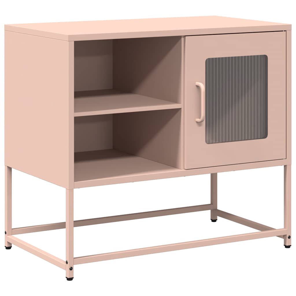 Tv-meubel 68x39x60,5 cm staal roze is nu te koop bij PeponiXL, paradijselijk wonen!