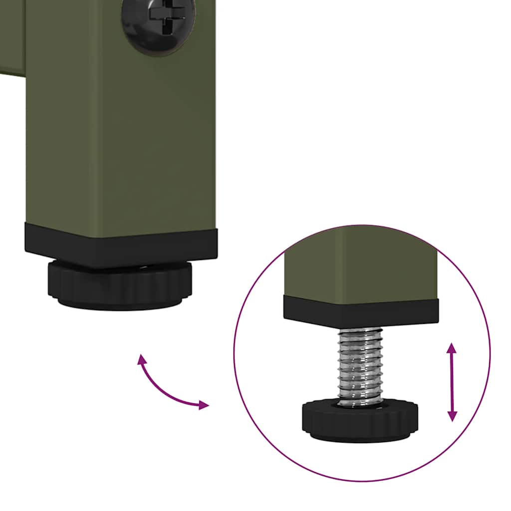 Tv-meubel 68x39x60,5 cm staal olijfgroen is nu te koop bij PeponiXL, paradijselijk wonen!
