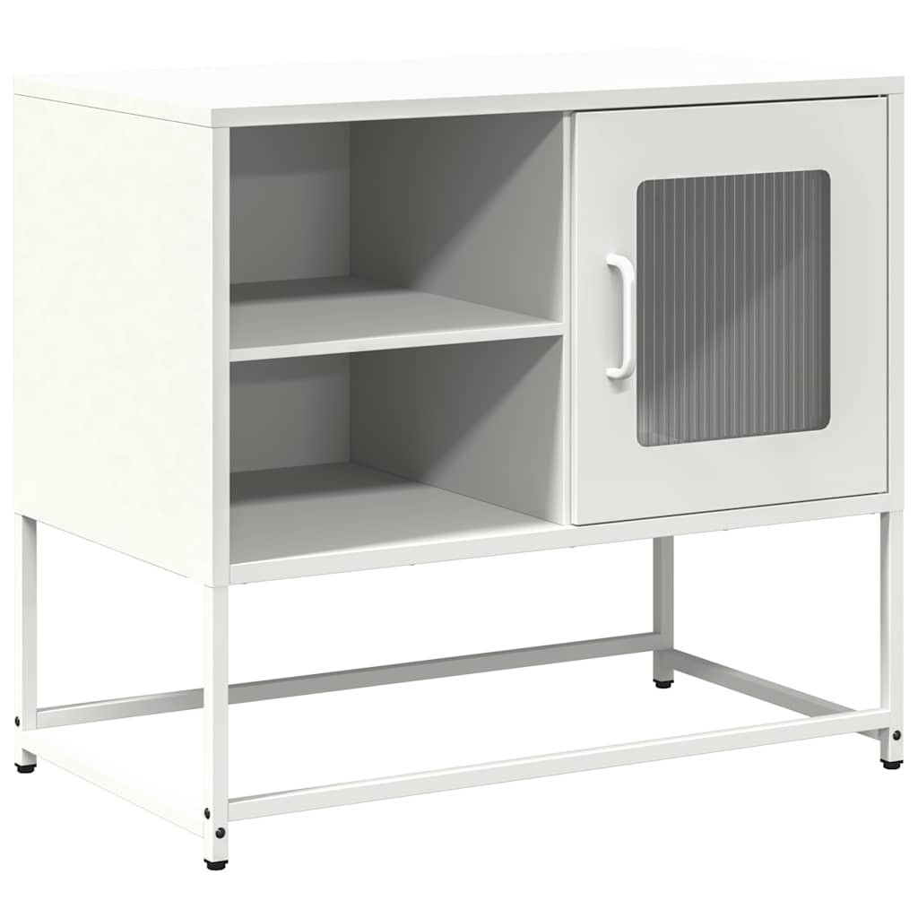 Tv-meubel 68x39x60,5 cm staal wit is nu te koop bij PeponiXL, paradijselijk wonen!