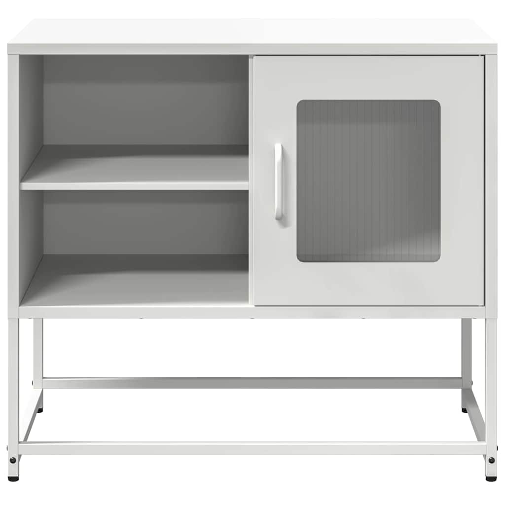 Tv-meubel 68x39x60,5 cm staal wit is nu te koop bij PeponiXL, paradijselijk wonen!