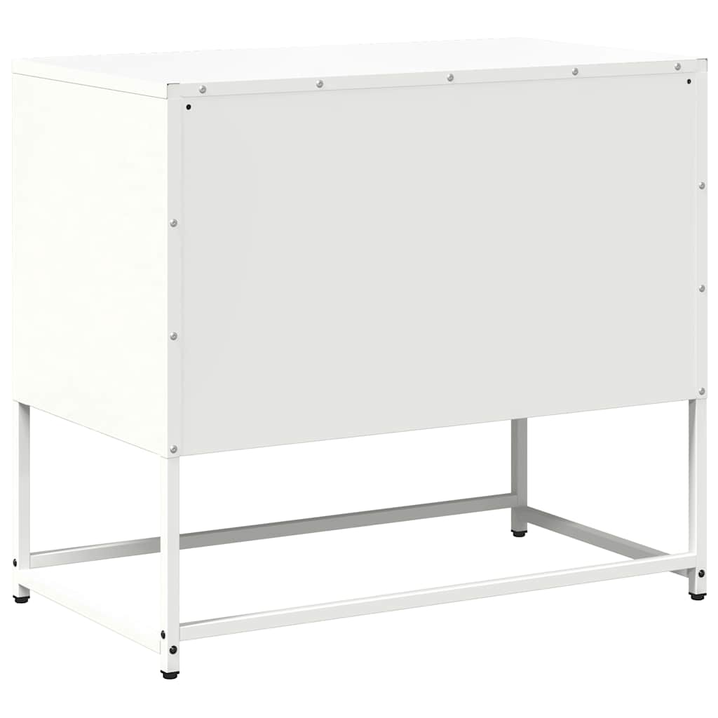 Tv-meubel 68x39x60,5 cm staal wit is nu te koop bij PeponiXL, paradijselijk wonen!
