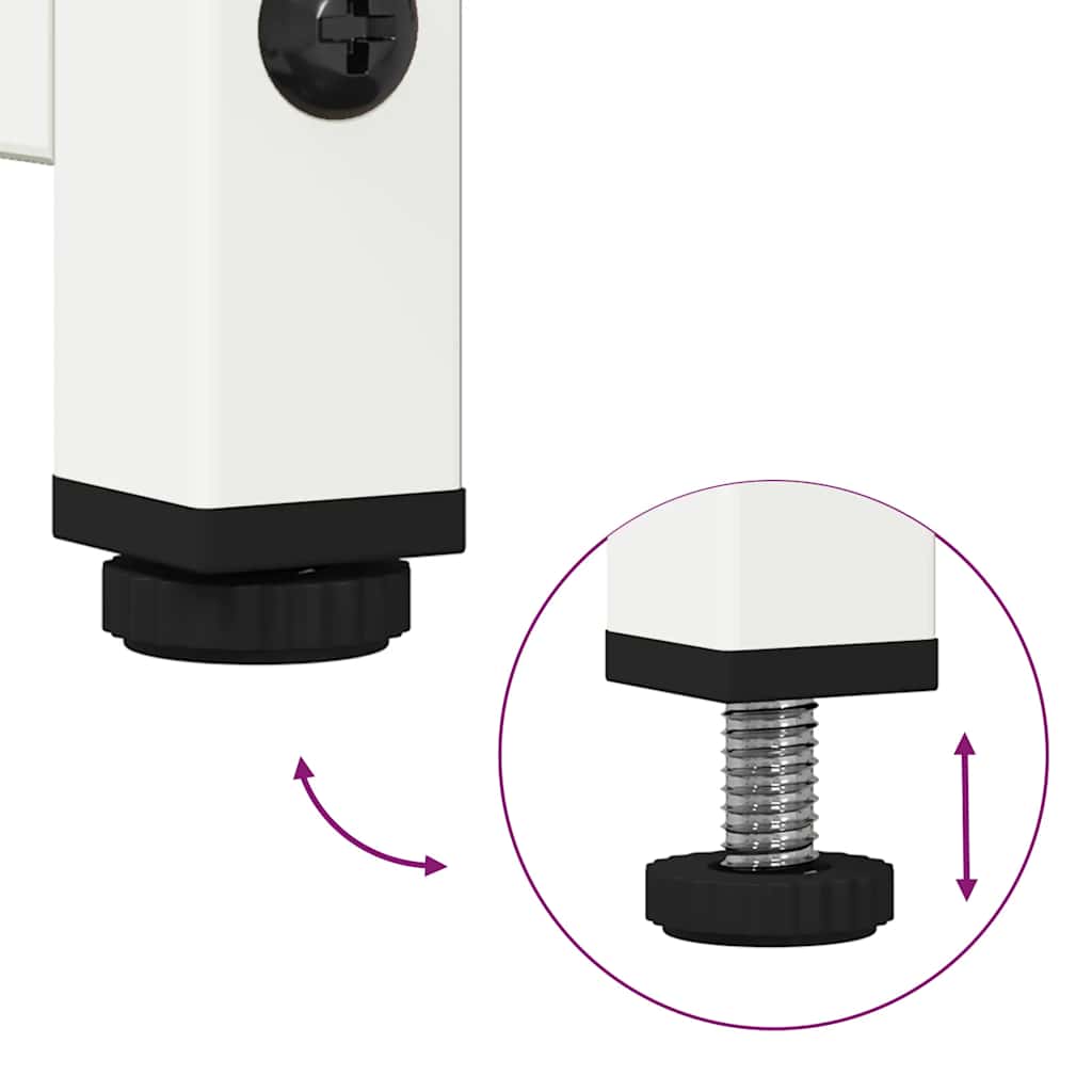 Tv-meubel 68x39x60,5 cm staal wit is nu te koop bij PeponiXL, paradijselijk wonen!