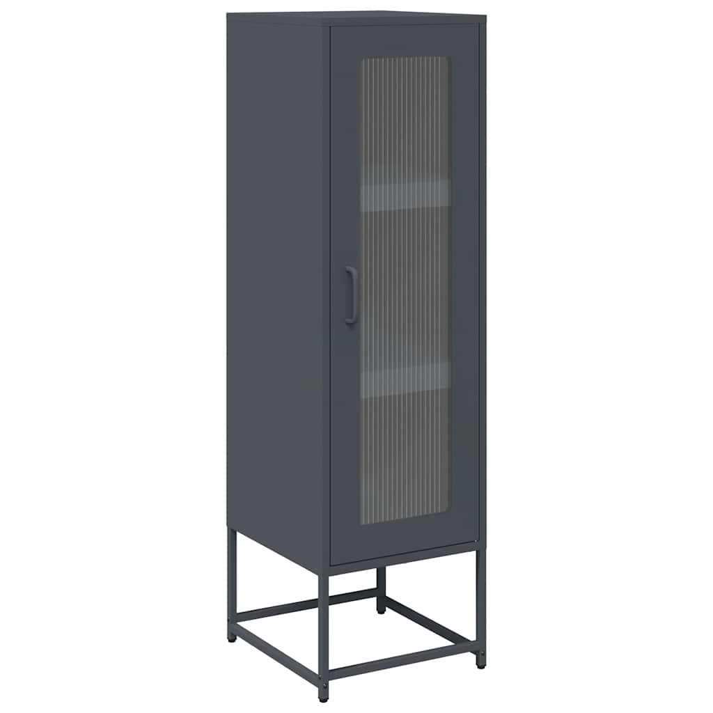 Hoge kast 36x39x123 cm koudgewalst staal antracietkleurig is nu te koop bij PeponiXL, paradijselijk wonen!
