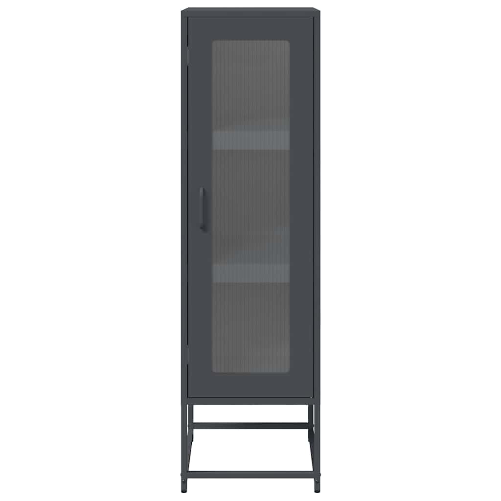 Hoge kast 36x39x123 cm koudgewalst staal antracietkleurig is nu te koop bij PeponiXL, paradijselijk wonen!