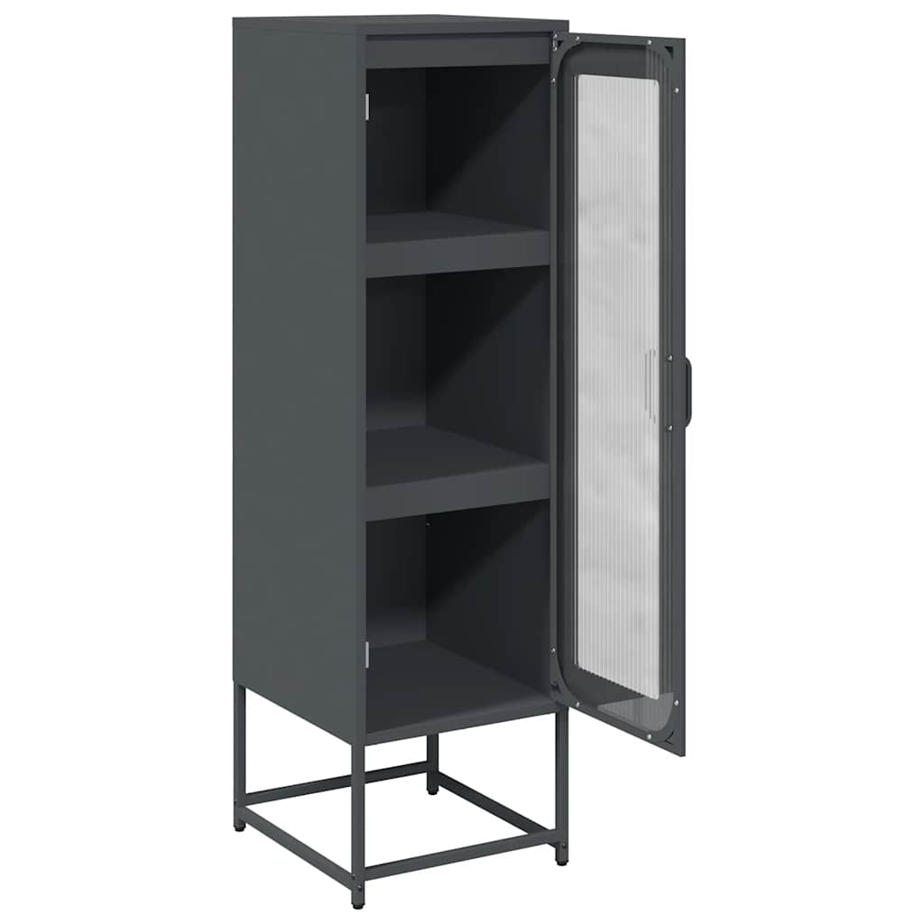 Hoge kast 36x39x123 cm koudgewalst staal antracietkleurig is nu te koop bij PeponiXL, paradijselijk wonen!