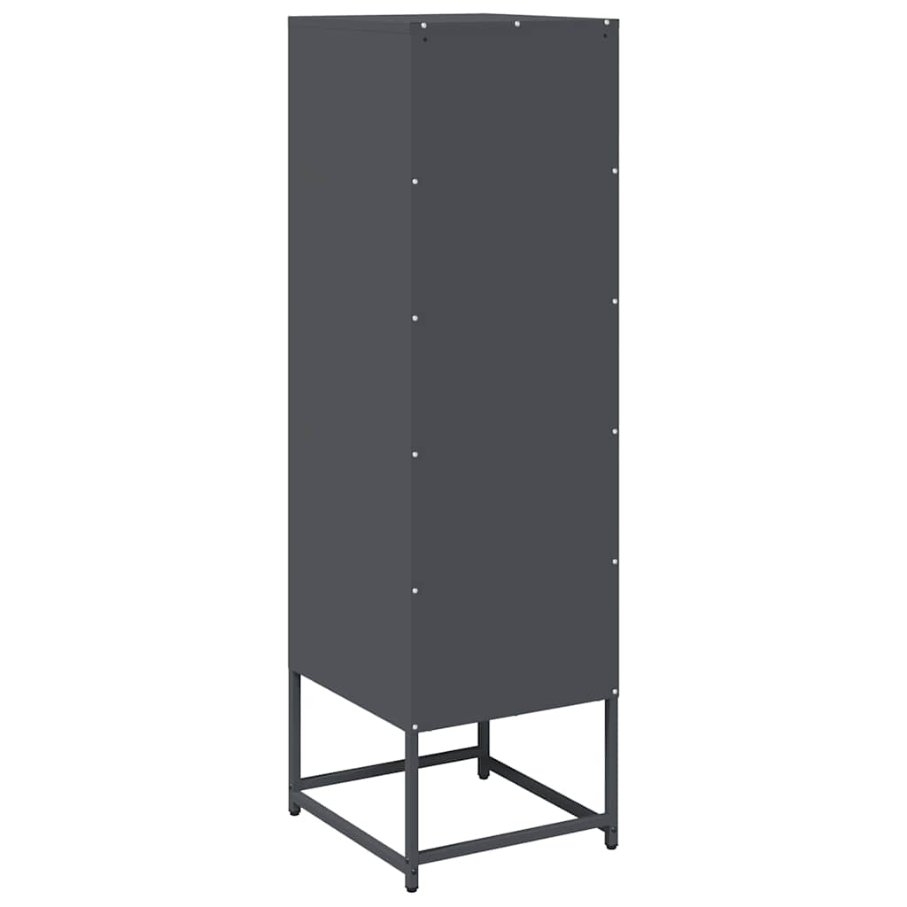 Hoge kast 36x39x123 cm koudgewalst staal antracietkleurig is nu te koop bij PeponiXL, paradijselijk wonen!