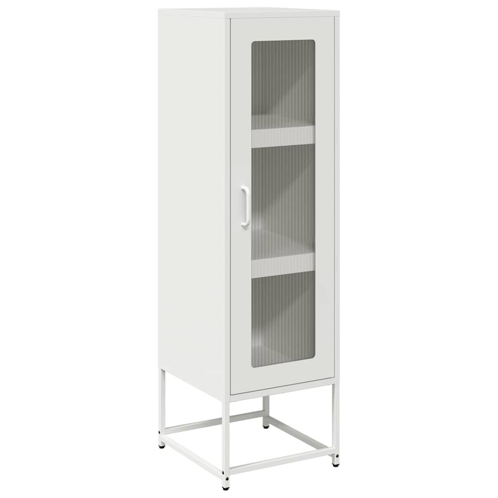 Hoge kast 36x39x123 cm koudgewalst staal wit is nu te koop bij PeponiXL, paradijselijk wonen!