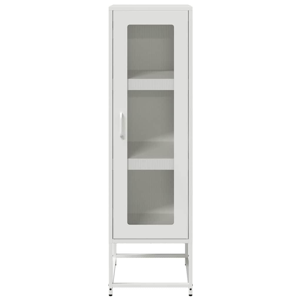 Hoge kast 36x39x123 cm koudgewalst staal wit is nu te koop bij PeponiXL, paradijselijk wonen!