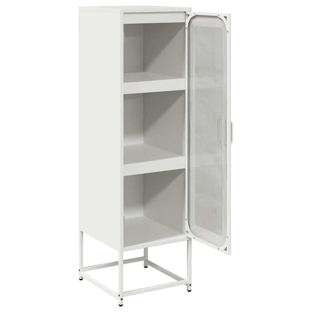 Hoge kast 36x39x123 cm koudgewalst staal wit is nu te koop bij PeponiXL, paradijselijk wonen!