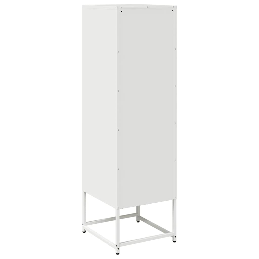 Hoge kast 36x39x123 cm koudgewalst staal wit is nu te koop bij PeponiXL, paradijselijk wonen!