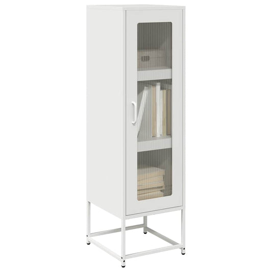 Hoge kast 36x39x123 cm koudgewalst staal wit is nu te koop bij PeponiXL, paradijselijk wonen!