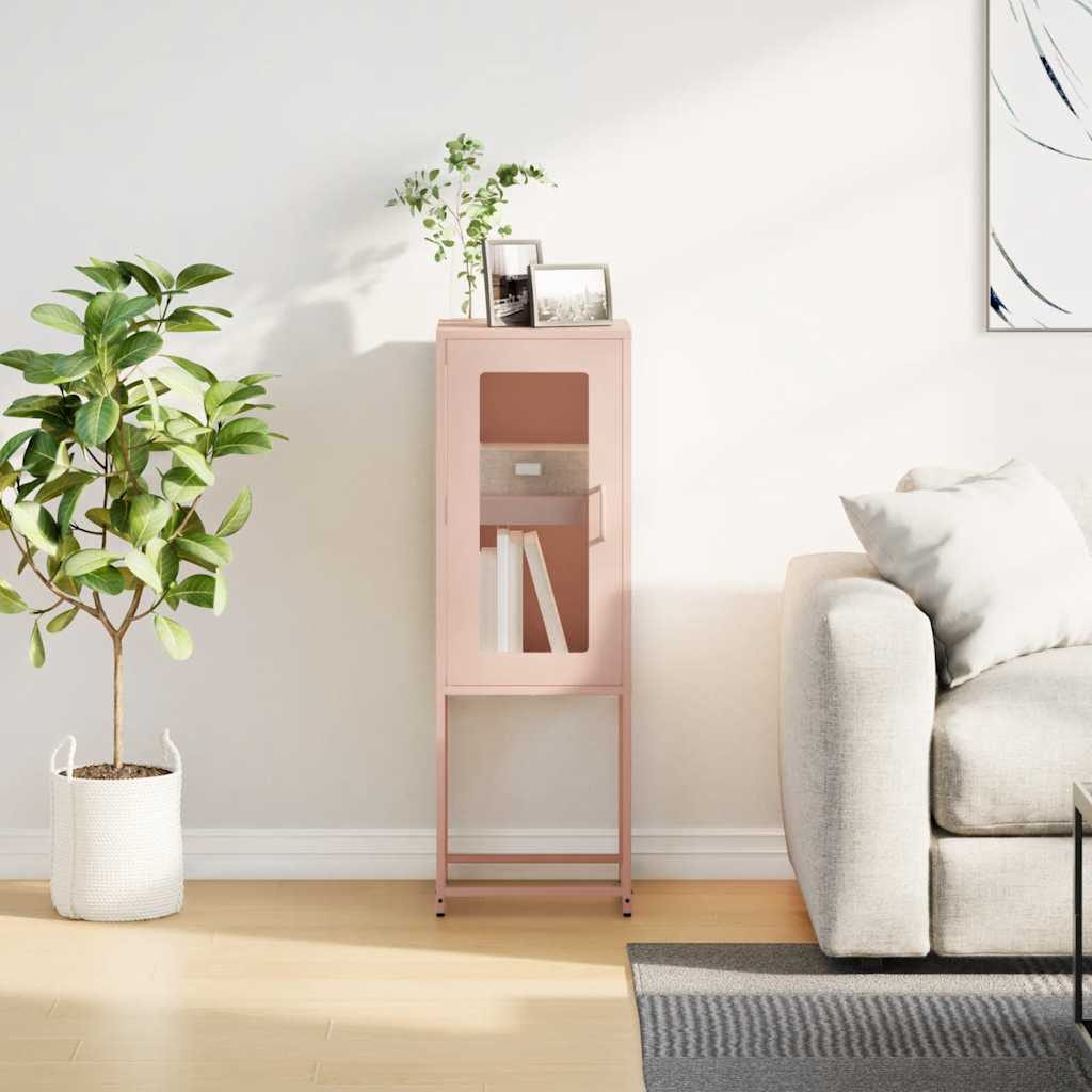 Dressoir 36x39x107 cm koudgewalst staal roze is nu te koop bij PeponiXL, paradijselijk wonen!