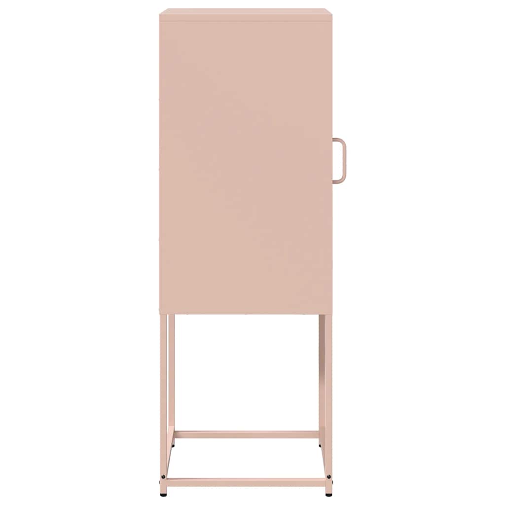 Dressoir 36x39x107 cm koudgewalst staal roze is nu te koop bij PeponiXL, paradijselijk wonen!
