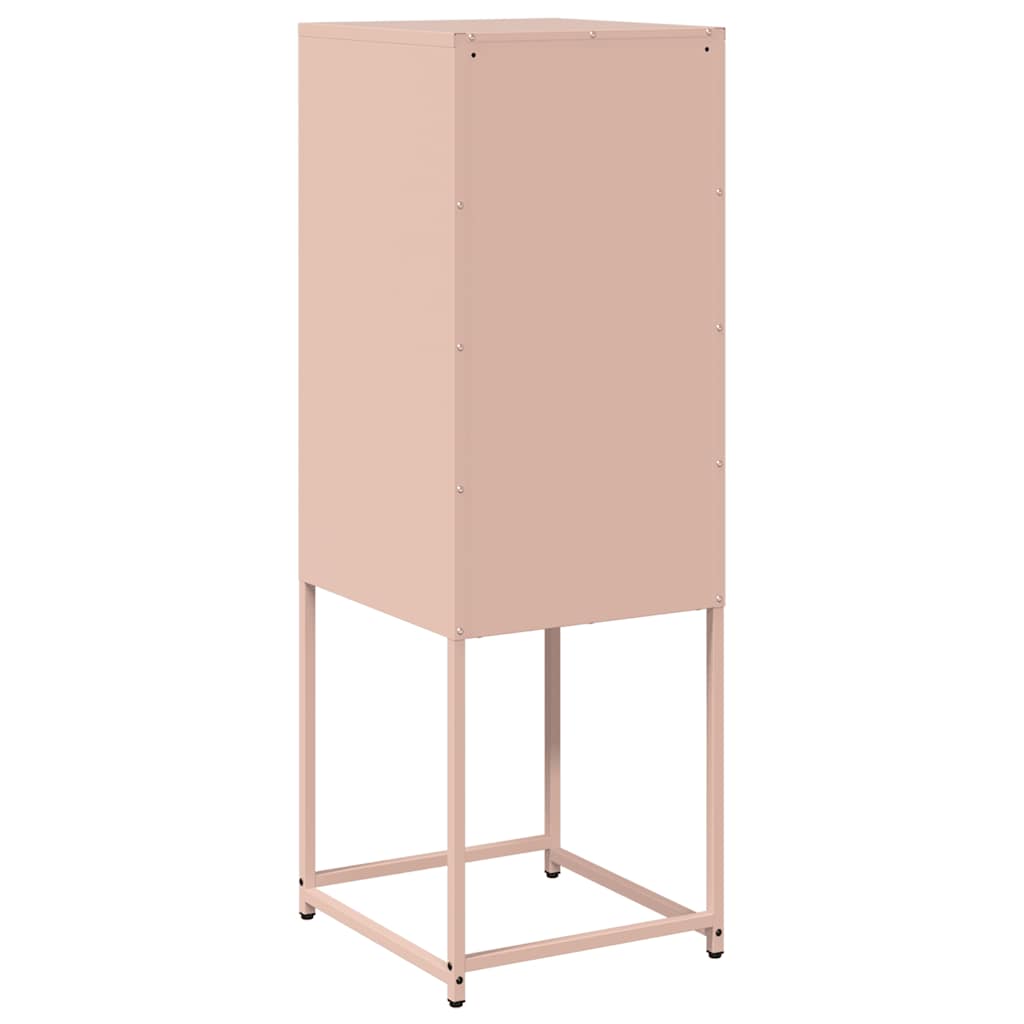 Dressoir 36x39x107 cm koudgewalst staal roze is nu te koop bij PeponiXL, paradijselijk wonen!