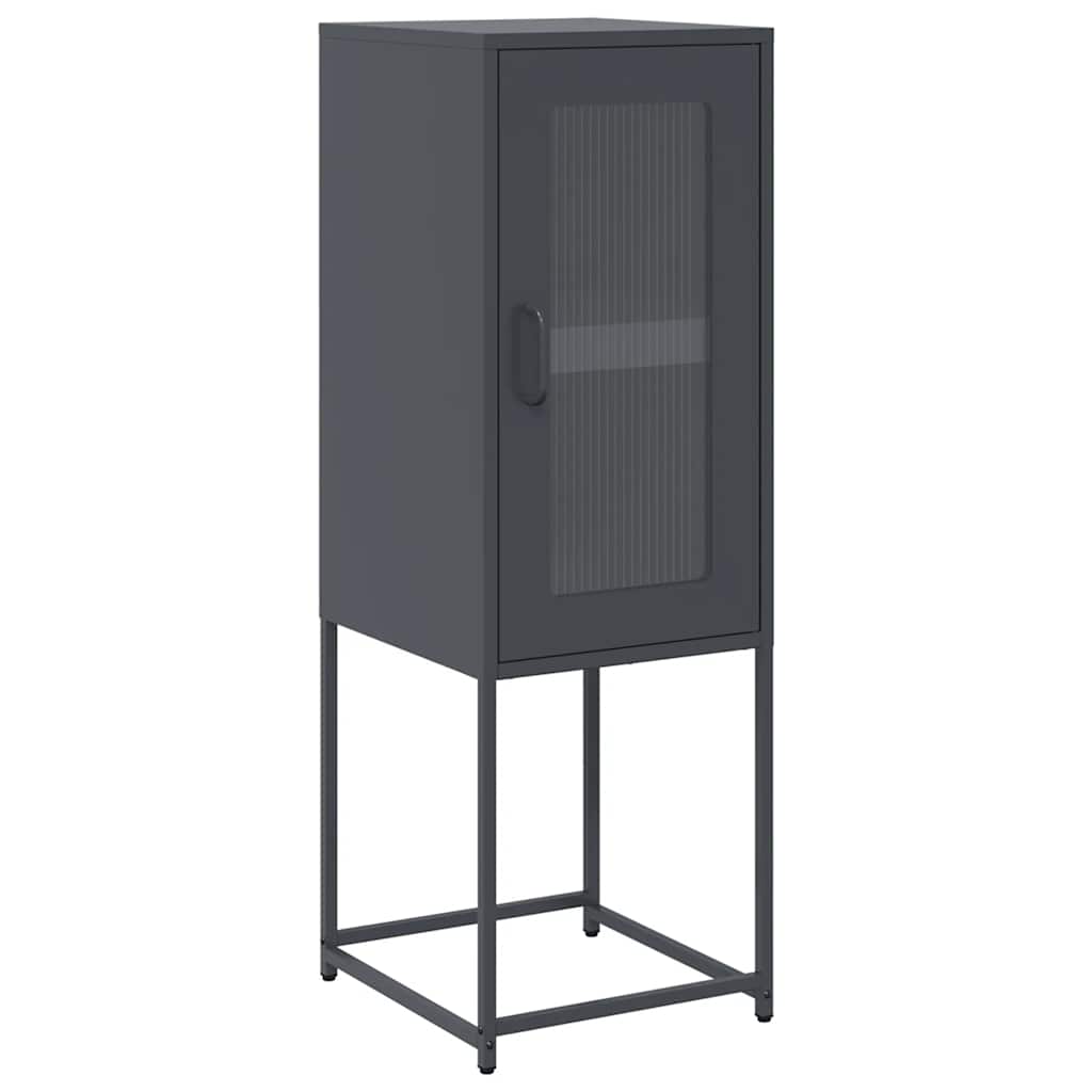 Dressoir 36x39x107 cm koudgewalst staal antracietkleurig is nu te koop bij PeponiXL, paradijselijk wonen!